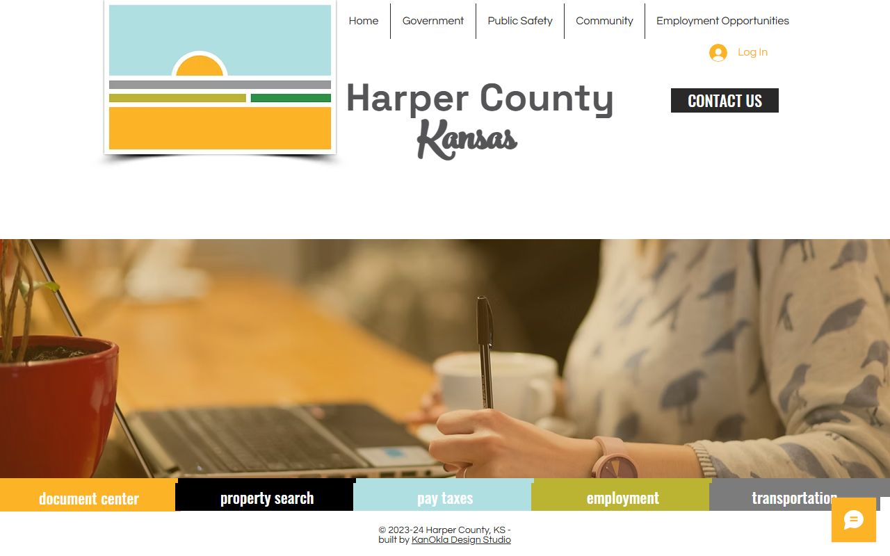 Official Harper County contact directory for jail and records routing
