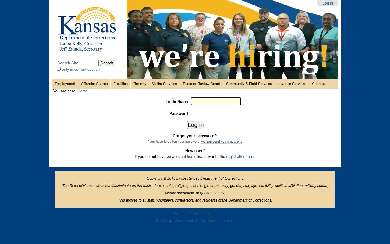 KDOC parole directory for the Wichita office serving Harper County