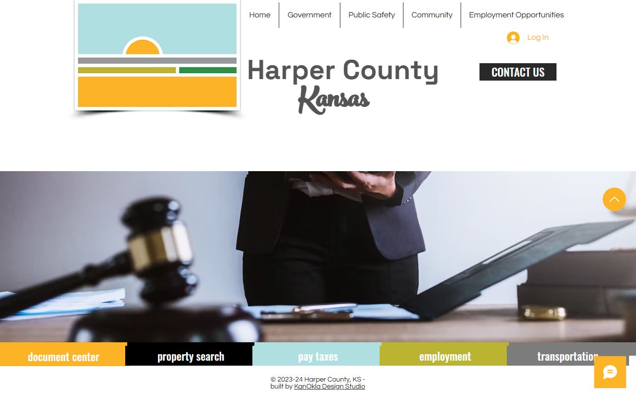 Official Harper County District Court contacts and docket page